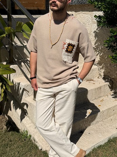 Ethno Carpet Keten T-Shirt