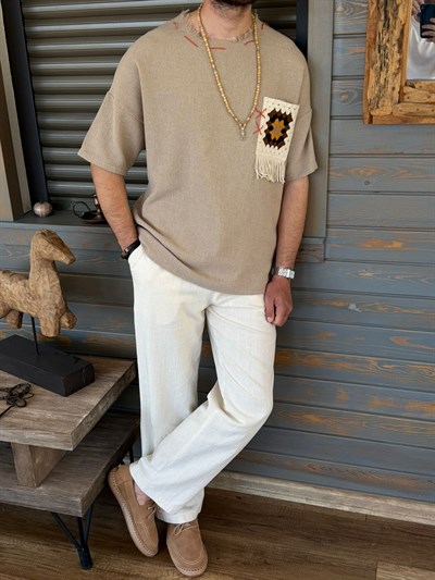 Ethno Carpet Keten T-Shirt