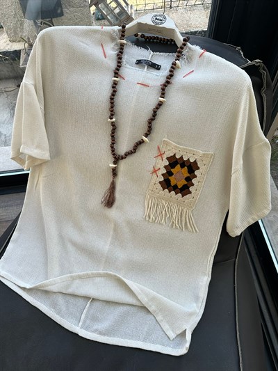 Ethno Carpet Keten T-Shirt