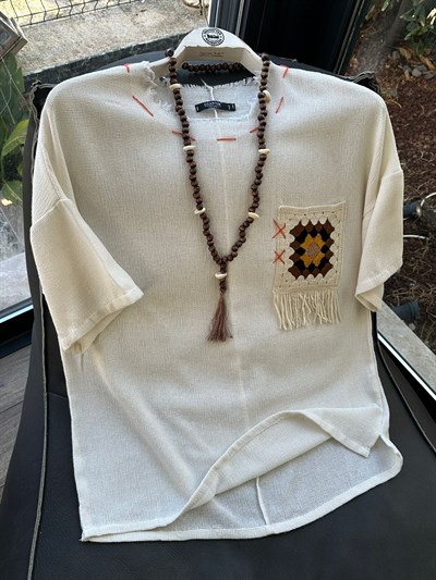 Ethno Carpet Keten T-Shirt