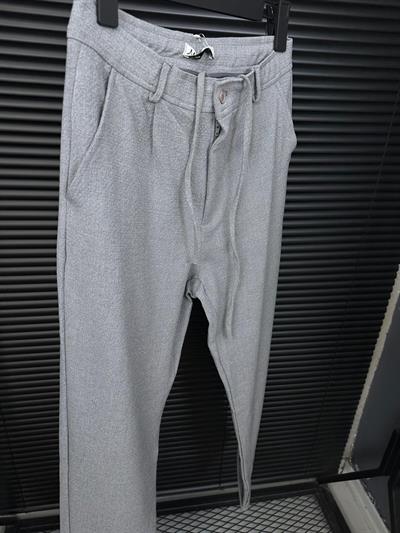 Glenn Gri Kumaş Pantolon