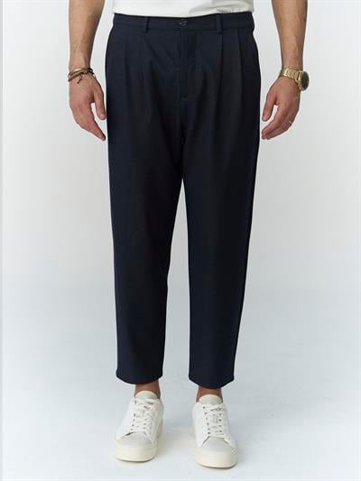Harold Lacivert Kumaş Pantolon