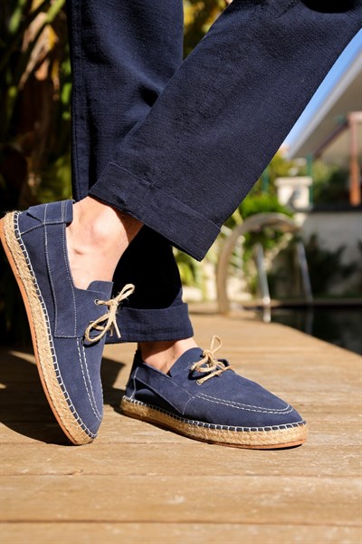 Hasır Taban %100 Süet Deri Ayakkabı