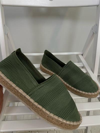 Hasır Taban Keten Espadril