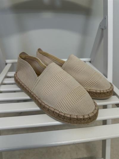 Hasır Taban Keten Espadril