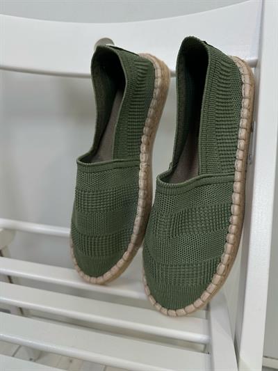 Hasır Taban Keten Espadril