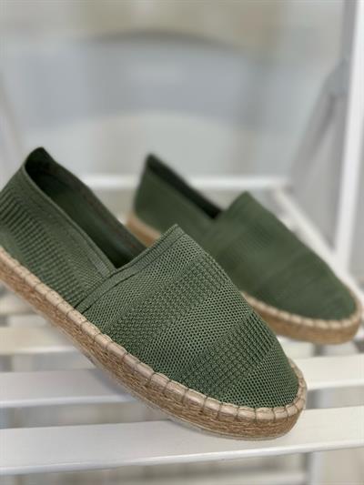 Hasır Taban Keten Espadril