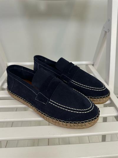 Hasır Tabanlı %100 Süet Der Bağcıksızi Ayakkabı