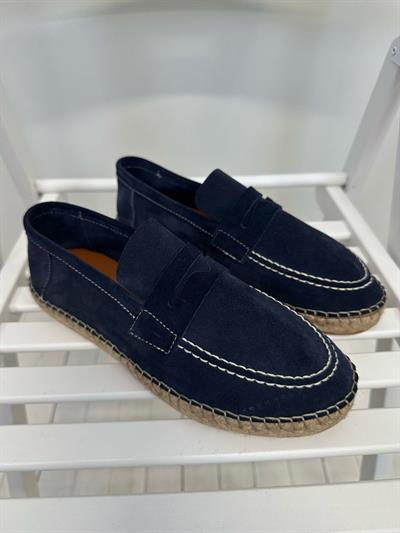 Hasır Tabanlı %100 Süet Der Bağcıksızi Ayakkabı