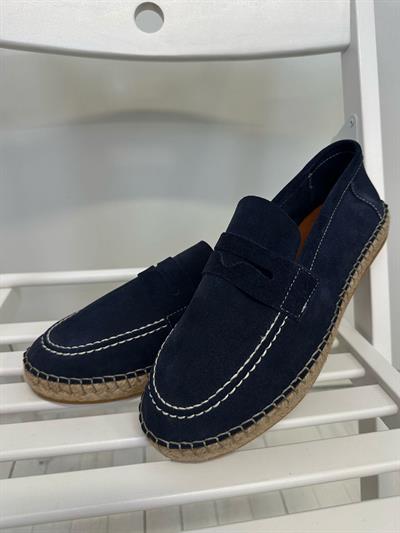 Hasır Tabanlı %100 Süet Der Bağcıksızi Ayakkabı