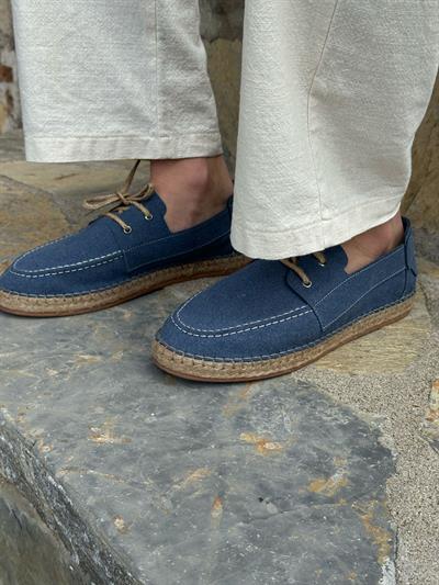 Hasır Tabanlı %100 Süet Deri Ayakkabı