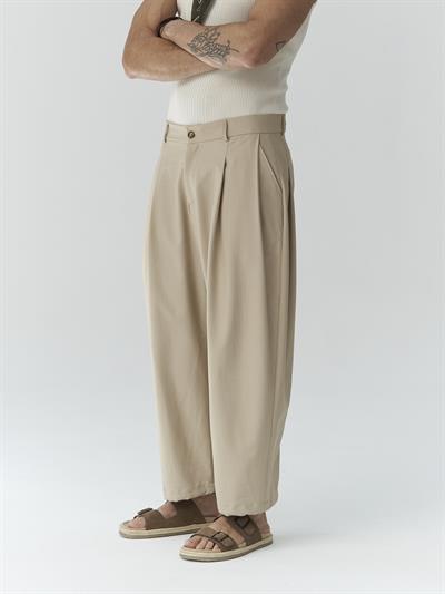 Hector Bej Geniş Paça Coton  Pantolon