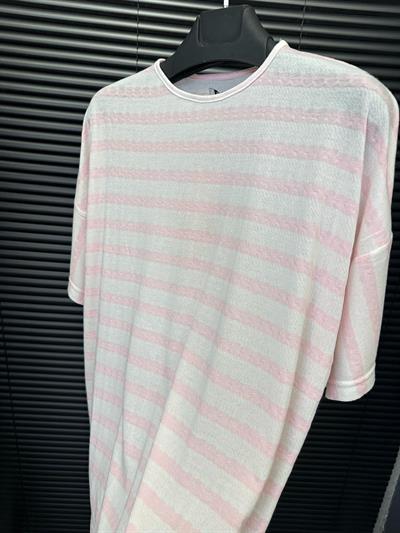 Jakar Çizgili Örme T-Shirt