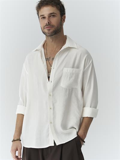 Jeremy Ekru Pamuk Gömlek