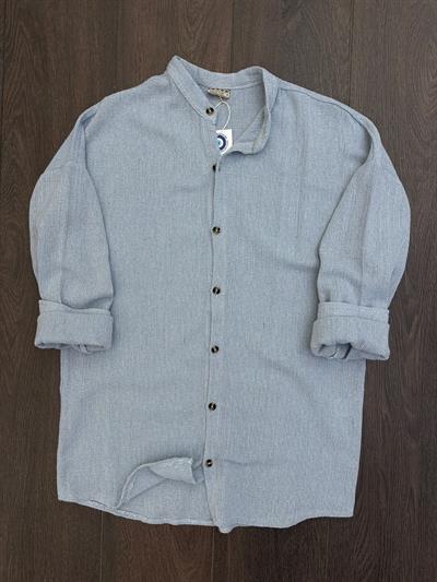 Kafes Buldan Hakim Yaka Gömlek - Mavi