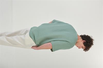 Kafes Örgülü Cep Detaylı Basic T-Shirt