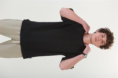 Kafes Örgülü Cep Detaylı Basic T-Shirt