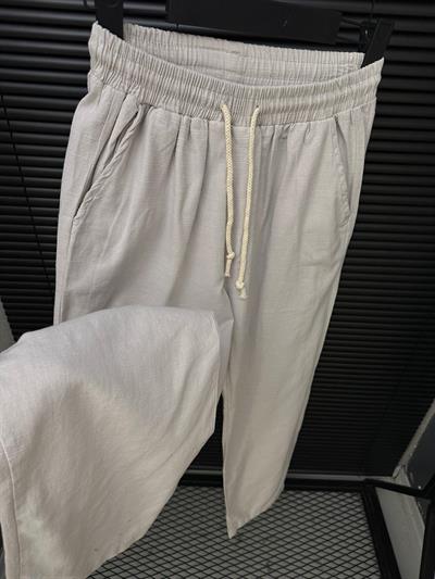 Kebe Keten Pantolon - Bej