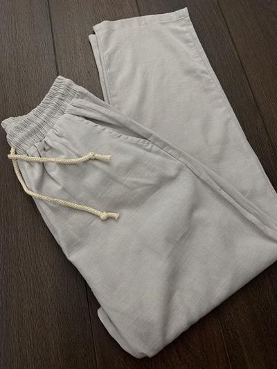 Kebe Keten Pantolon - Bej