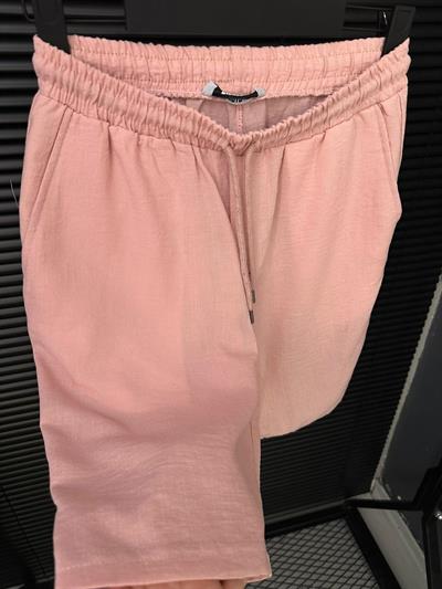 Kendinden Desenli Penye Şort