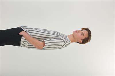 Kendinden Desenli Triko  T-Shirt