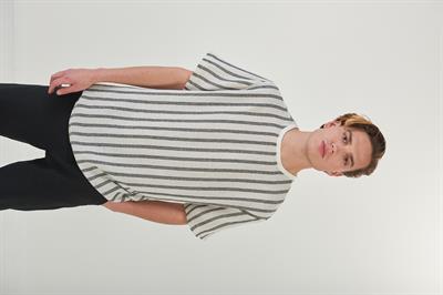 Kendinden Desenli Triko  T-Shirt