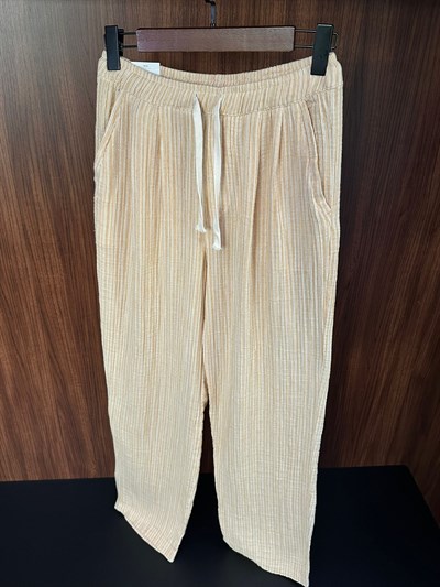 Krabi Müslin Kumaş Çizgili Pantolon