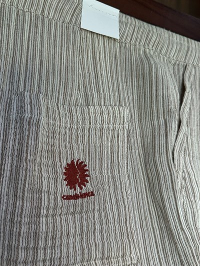 Krabi Müslin Kumaş Çizgili Pantolon