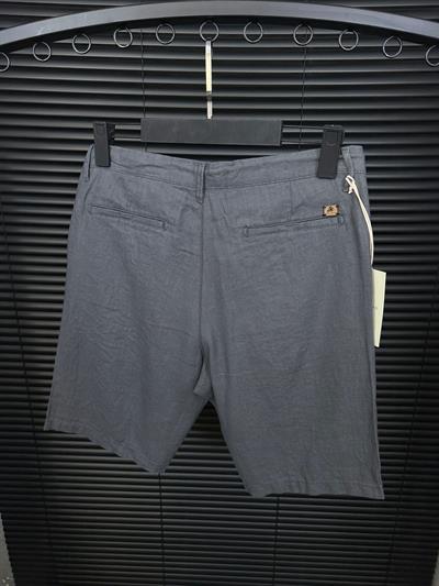 Linen Kumaş %100 Keten Şort - Antrasit