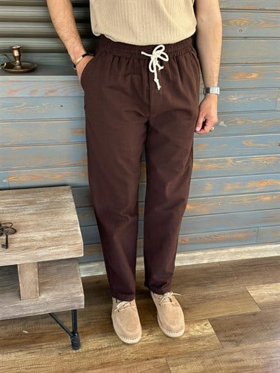 Pamuk Keten Baggy Pantolon
