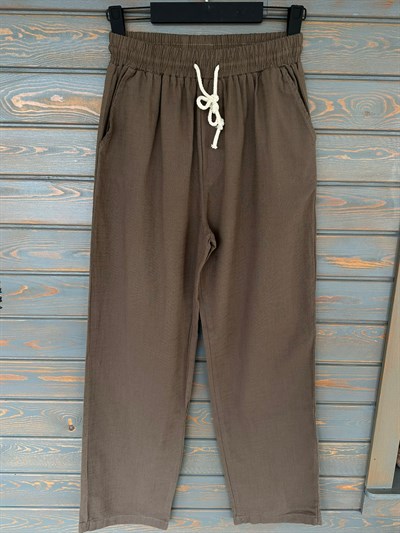 Pamuk Keten Baggy Pantolon
