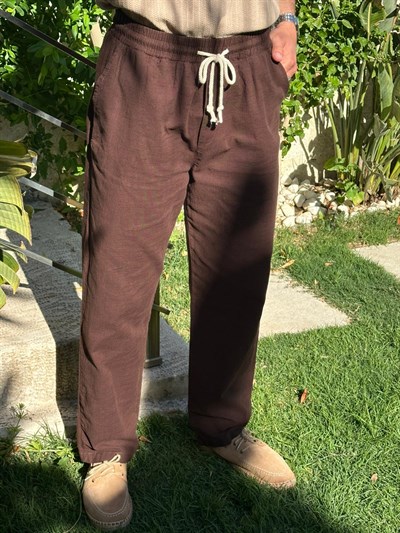 Pamuk Keten Baggy Pantolon