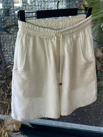 Peşkun Şort - Beyaz