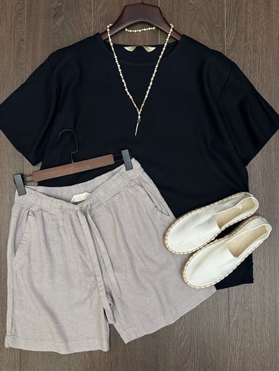 Rio Oversize Keten T-Shirt