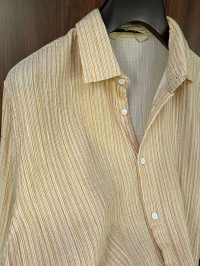 Tayland Müslin Çizgili Gömlek