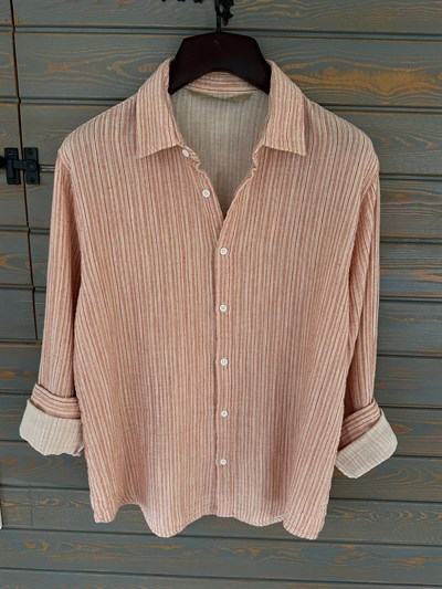 Tayland Müslin Çizgili Gömlek