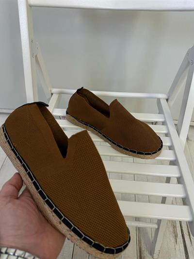 Triko Kumaş Hasır Tabanlı Espadril