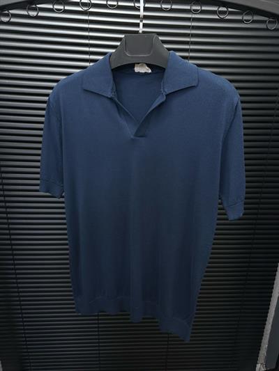 Triko Kumaş Yakalı T-Shirt