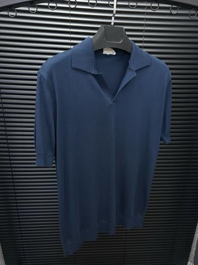 Triko Kumaş Yakalı T-Shirt