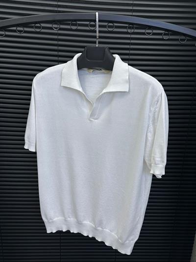 Triko Kumaş Yakalı T-Shirt