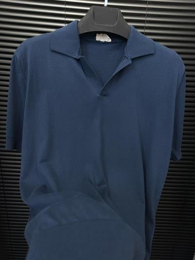 Triko Kumaş Yakalı T-Shirt