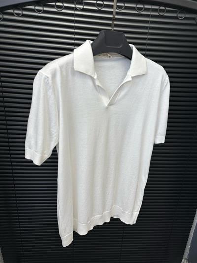 Triko Kumaş Yakalı T-Shirt