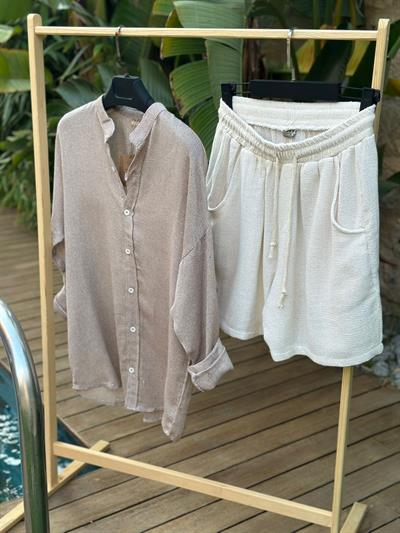 Urmi Kahve Buldan Pamuk Gömlek