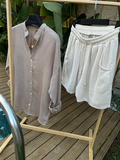 Urmi Kahve Buldan Pamuk Gömlek