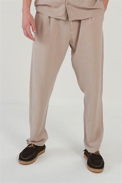 Yan Cepli Kordonlu Pantolon