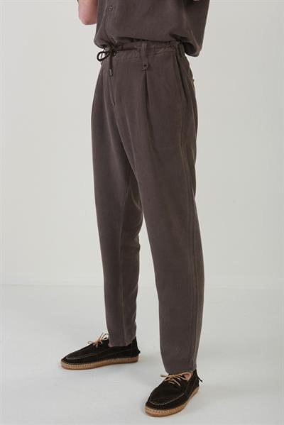 Yan Cepli Kordonlu Pantolon