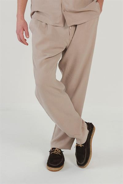 Yan Cepli Kordonlu Pantolon