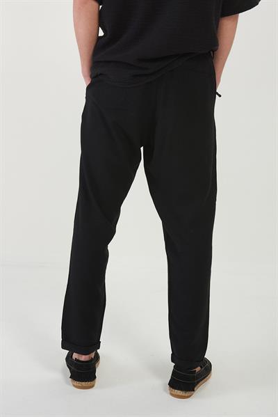 Yandan Cepli Arka Kemeri Lastikli Pantolon