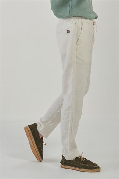 Yandan Cepli Lınen Kumaş Pantolon