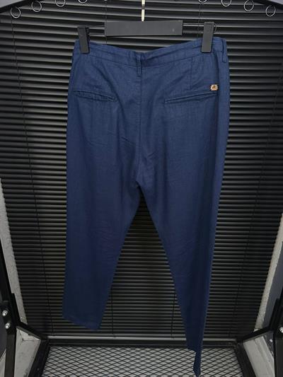 Yandan Cepli Lınen Kumaş Pantolon